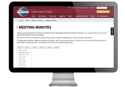 Toastmasters International -News and Announcements